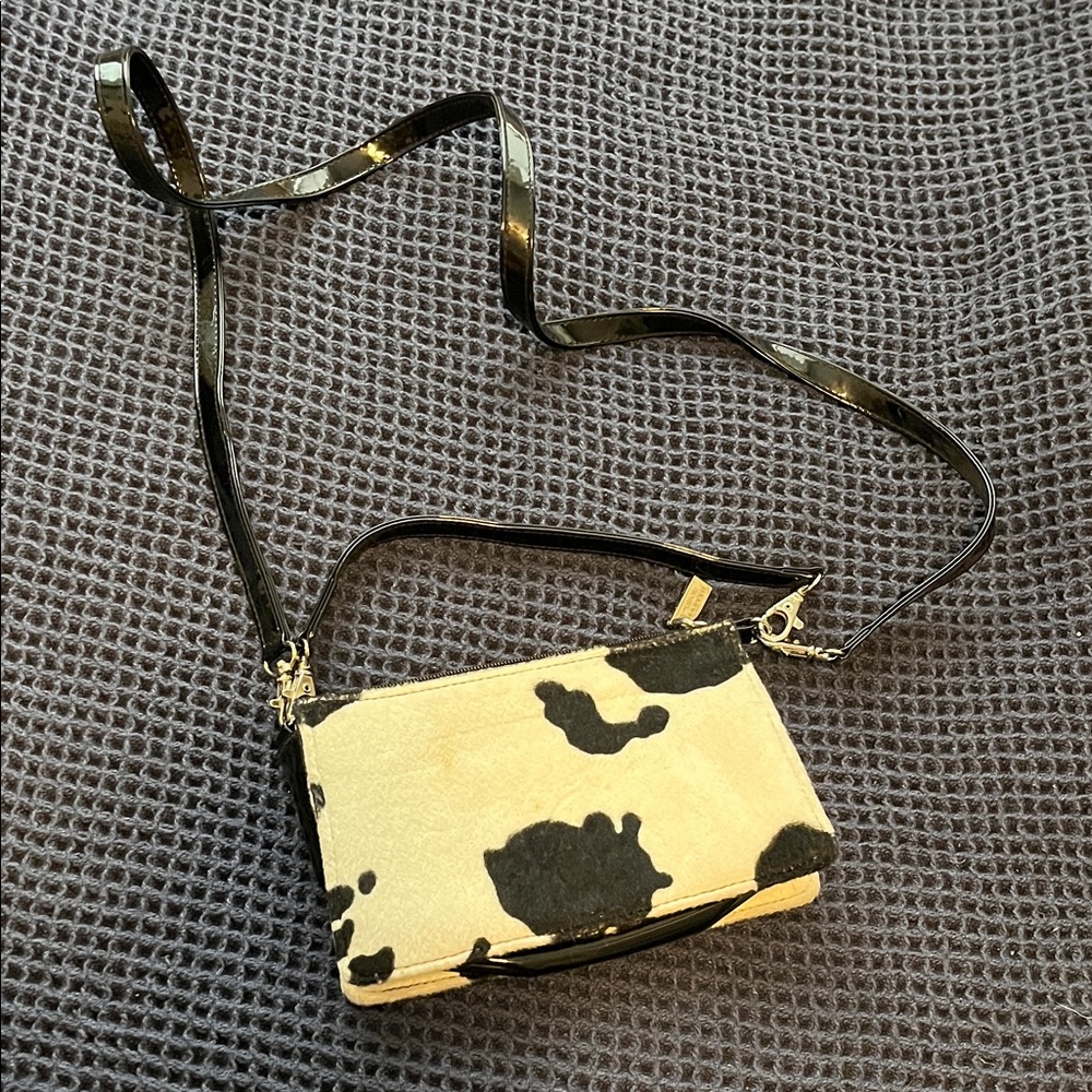 Cow Print Fleece Purse